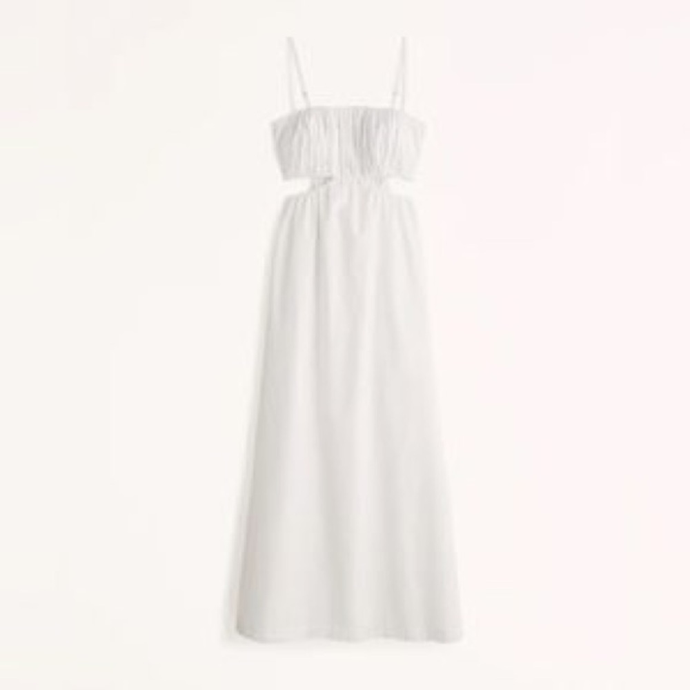 Abercrombie & Fitch White Maxi Dress